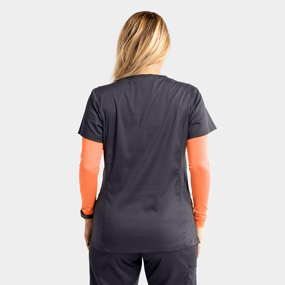 Women's Mock Wrap Knit Side Top | 2803 4 Women's Mock Wrap Knit Side Top | 2803 - Image 2